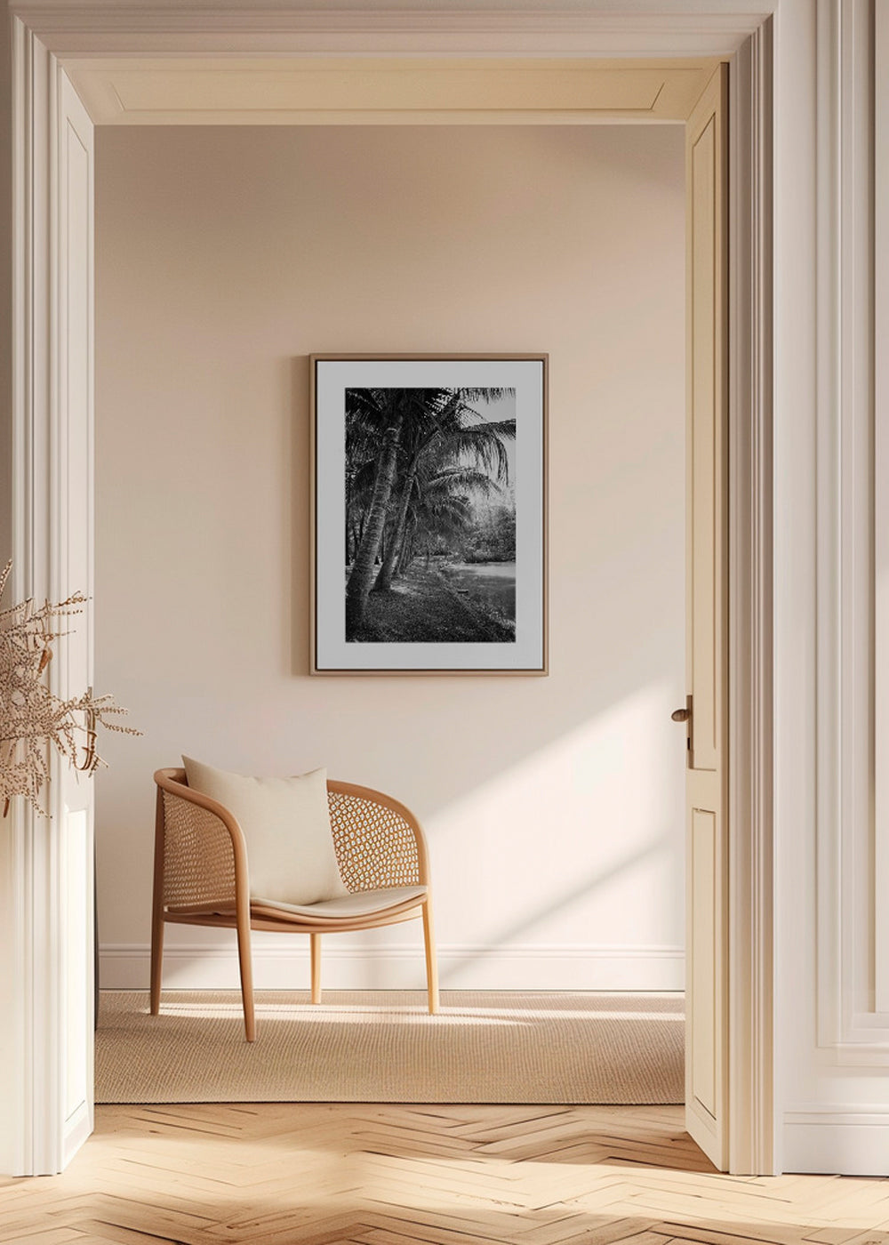 Vertikální krajina s palmami — fotografie