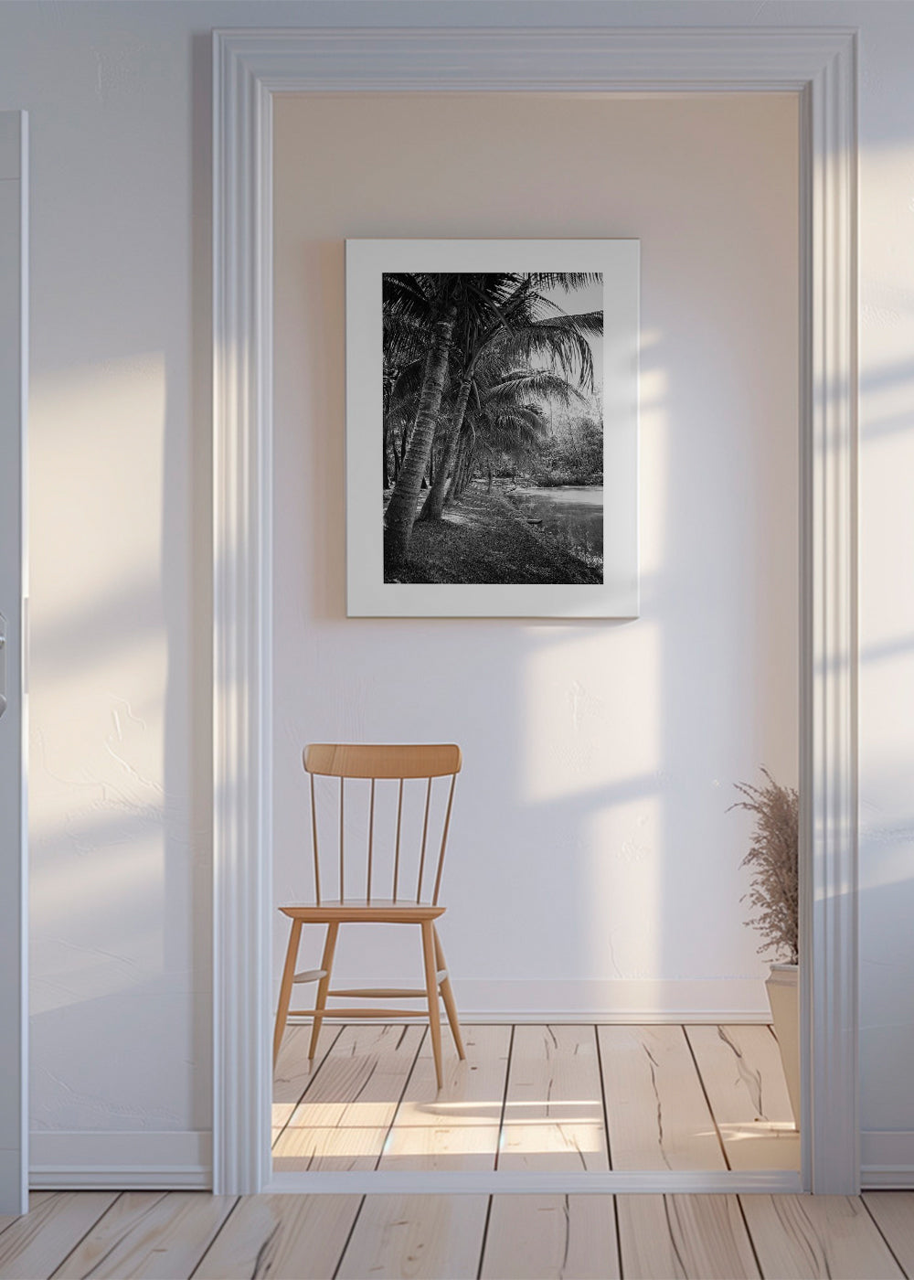 Vertikální krajina s palmami — fotografie