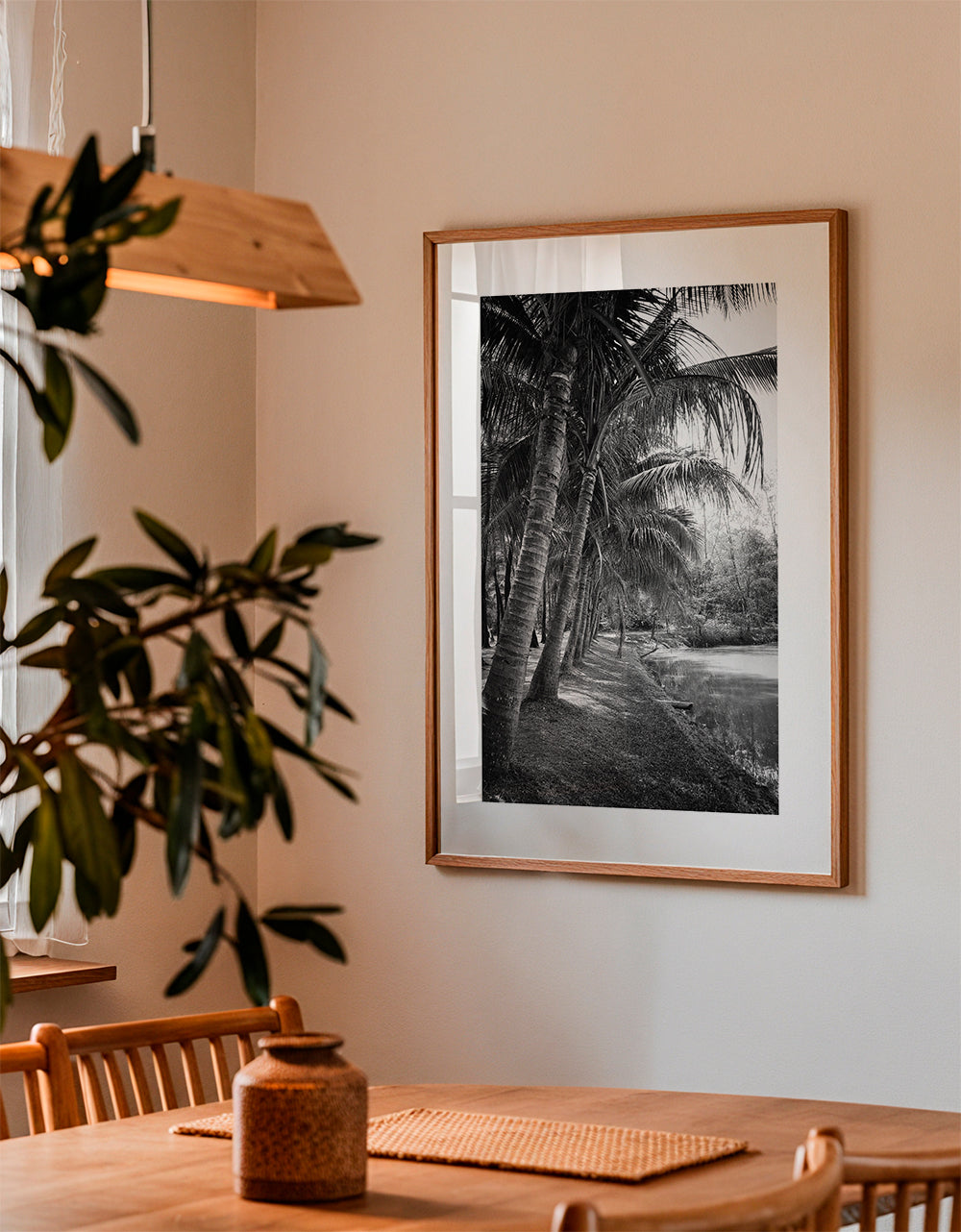 Vertikální krajina s palmami — fotografie