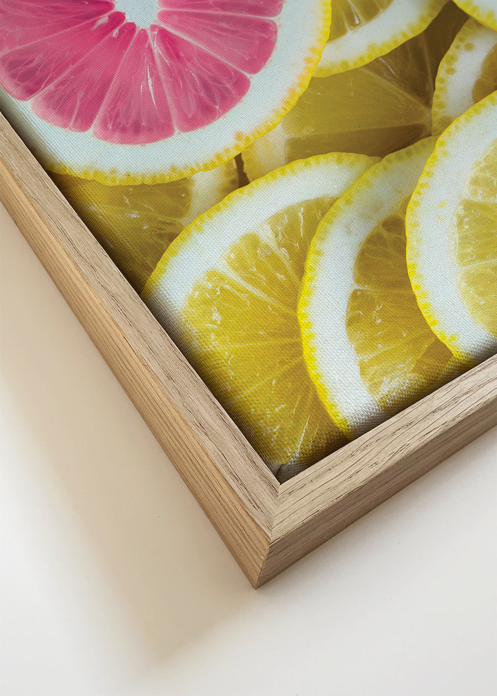 Obraz do kuchyně růžové plátky citronu