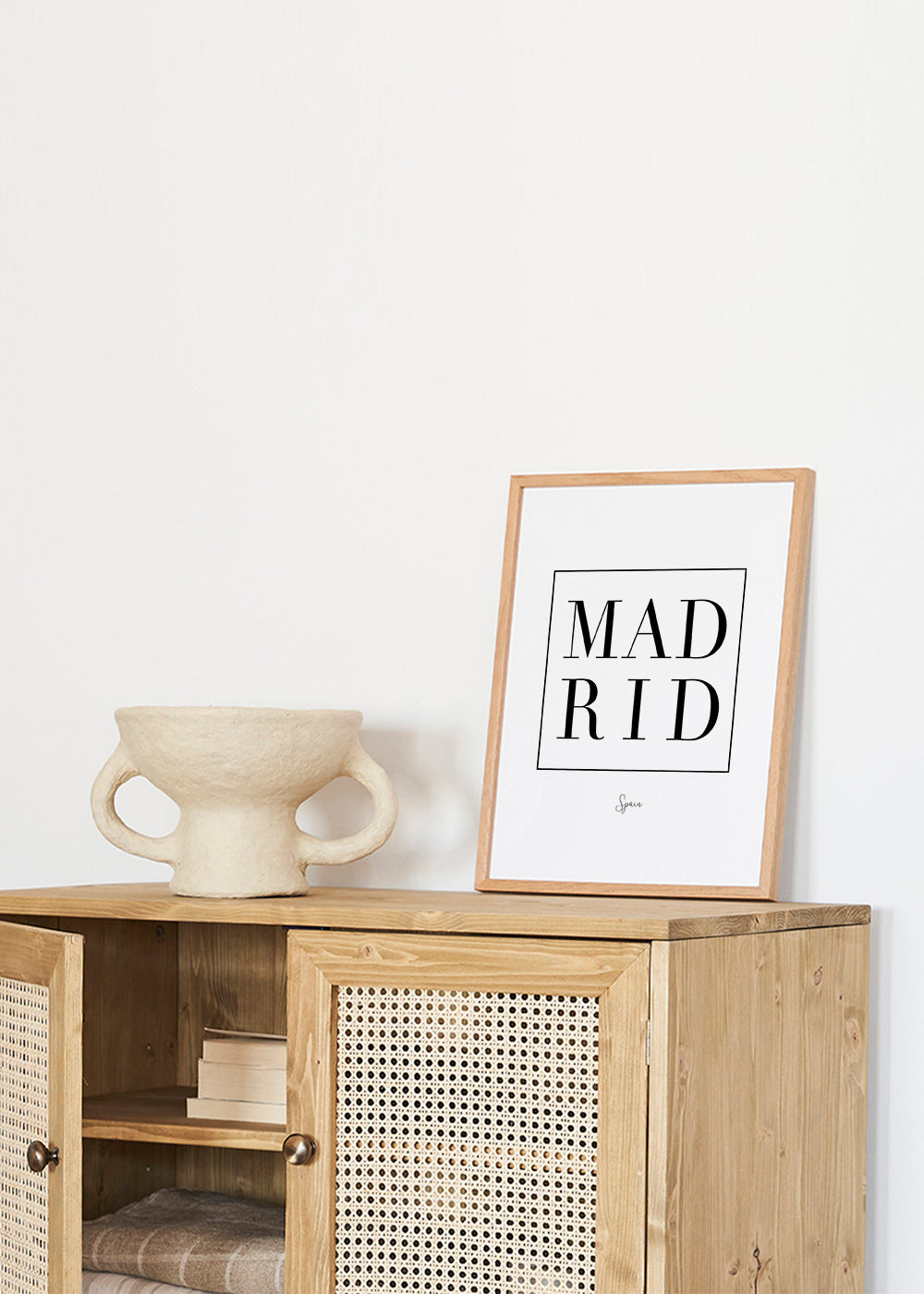Obraz města Madrid serif typografie
