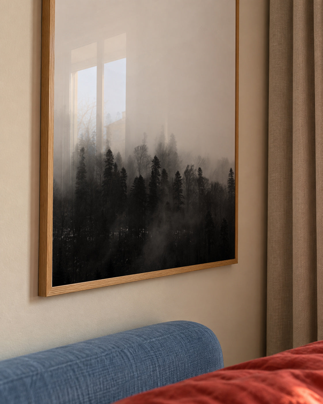 Haunted forest - Framed poster detail