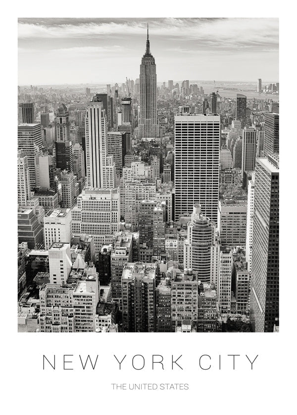 Obraz města: New York v černobílém provedení