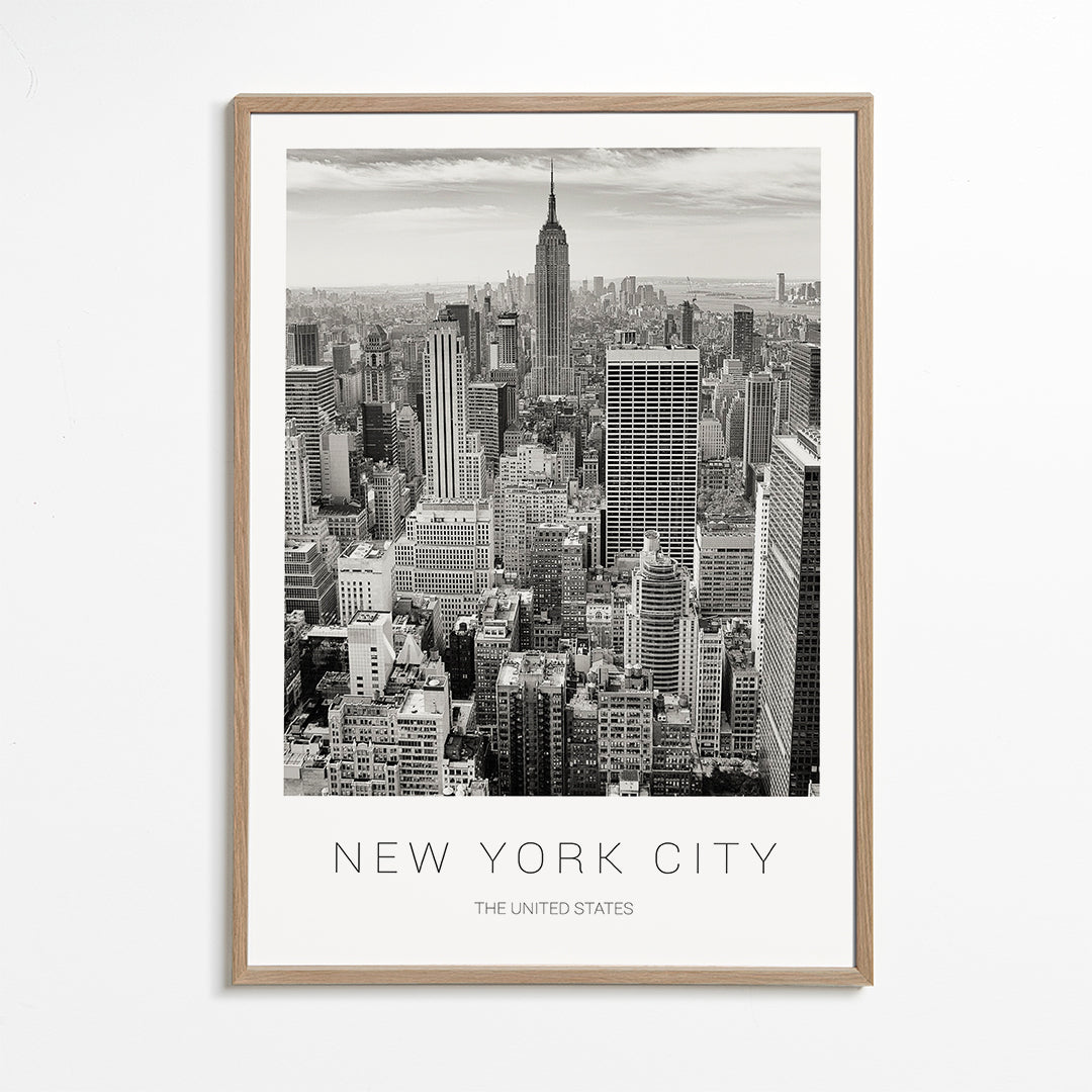 Obraz města: New York v černobílém provedení