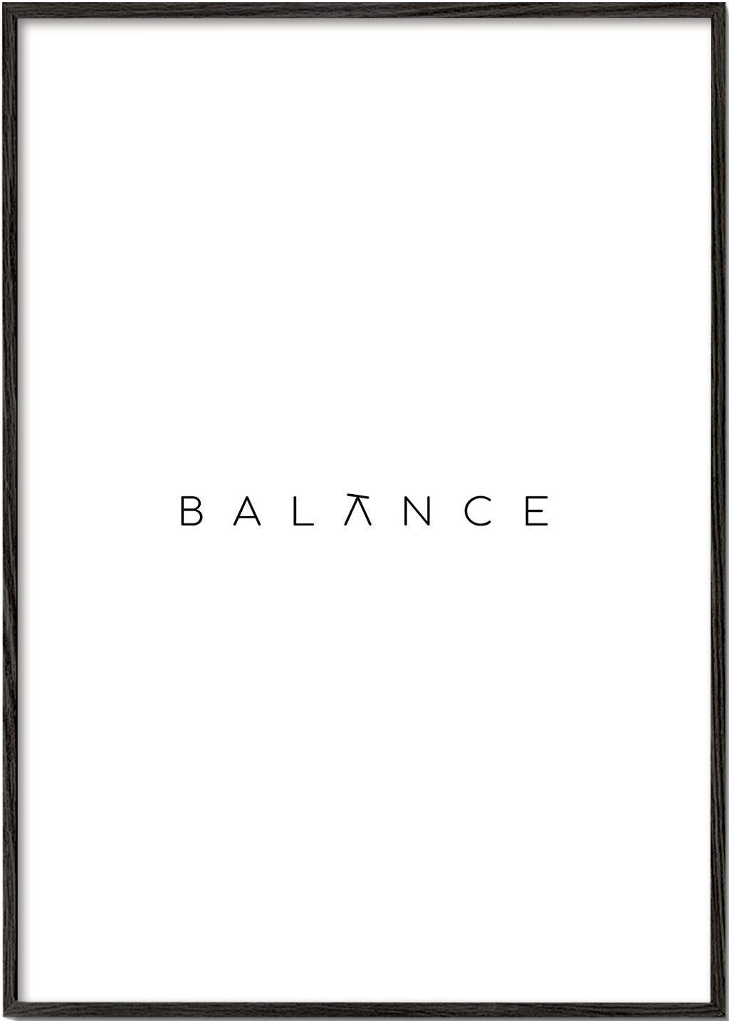 Minimalistický obraz Balance typografie