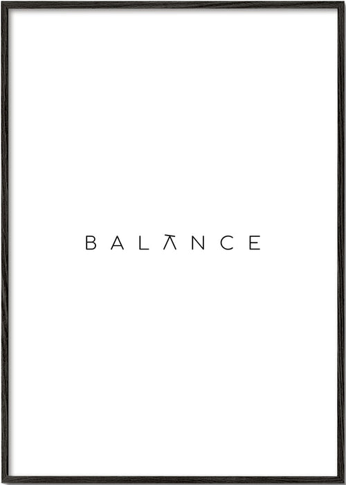 Minimalistický obraz Balance typografie