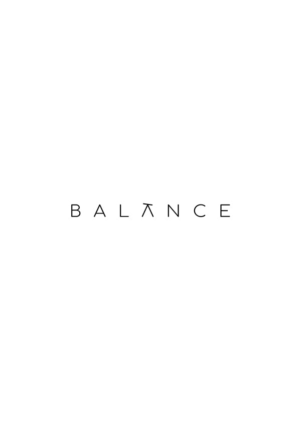 Minimalistický obraz Balance typografie