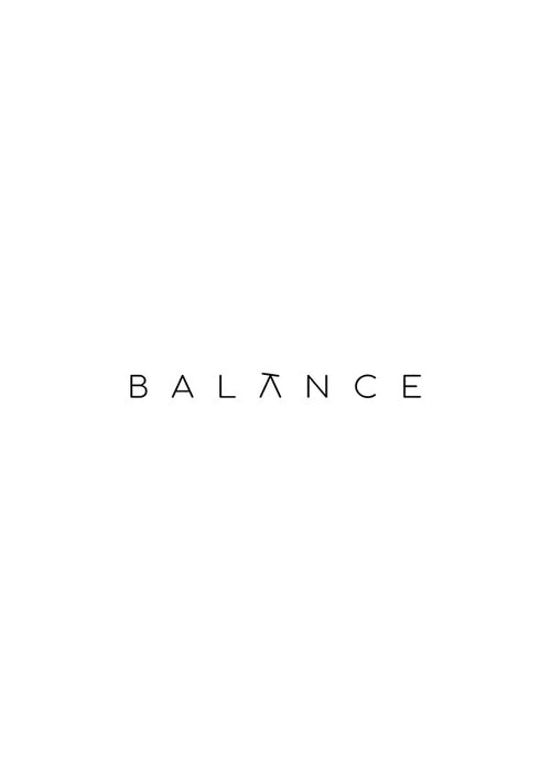 Minimalistický obraz Balance typografie
