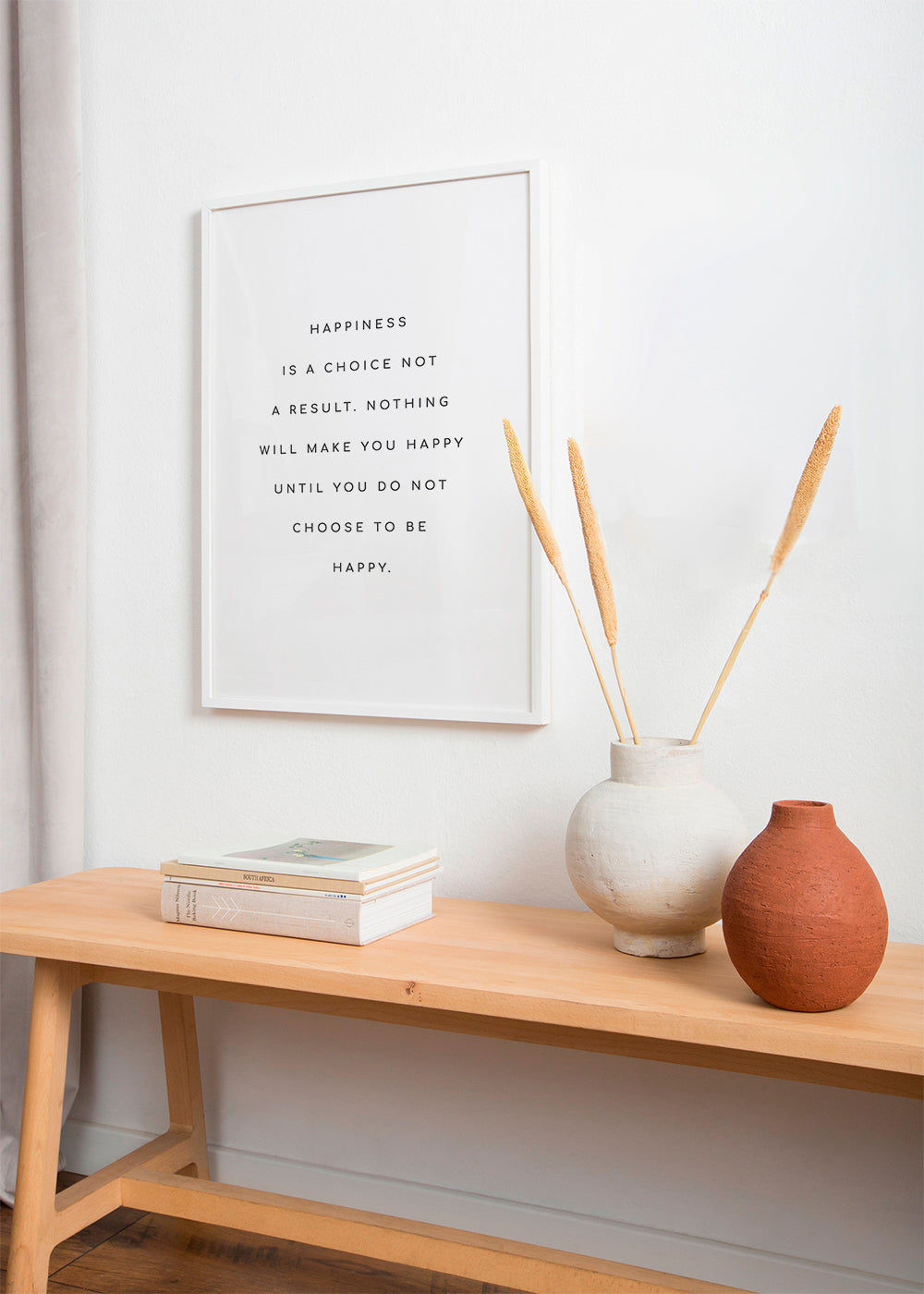 Minimalistický tisk s typografickou citací
