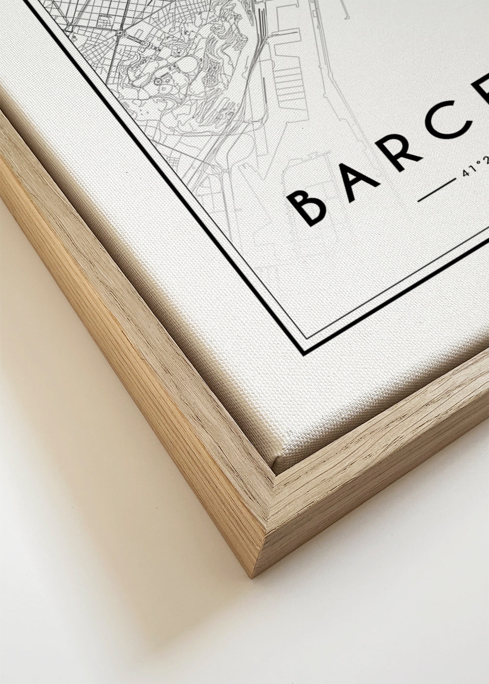 Plakát města Barcelona grafická mapa
