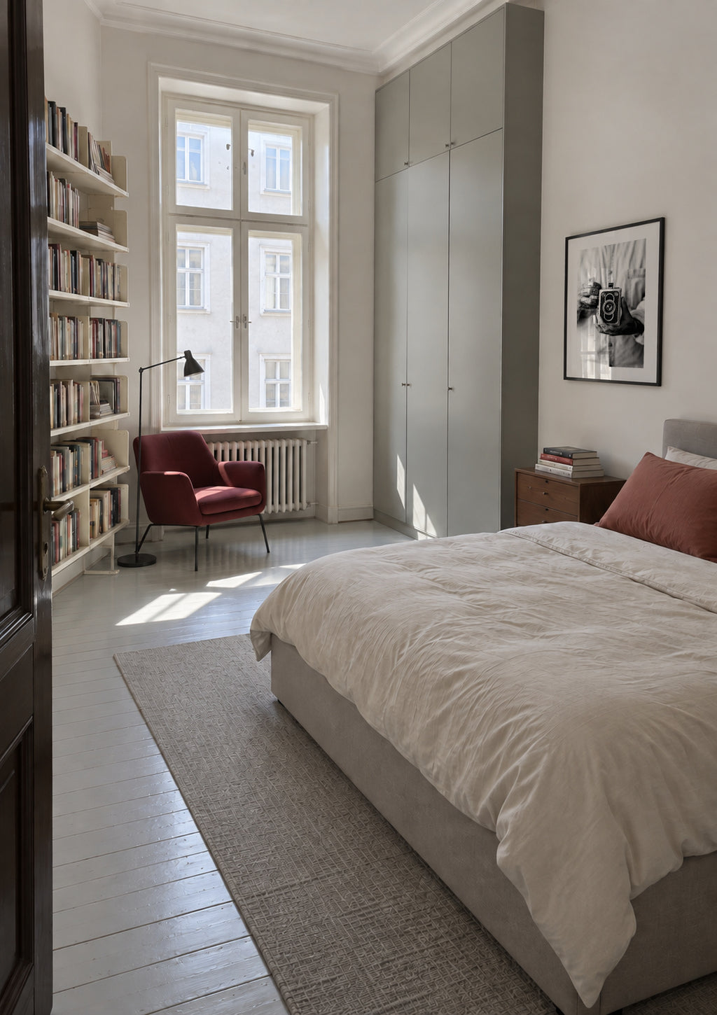 Vintage camera - Framed poster in an interior