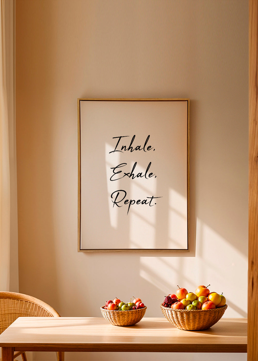 Relaxující design s typografickou frází