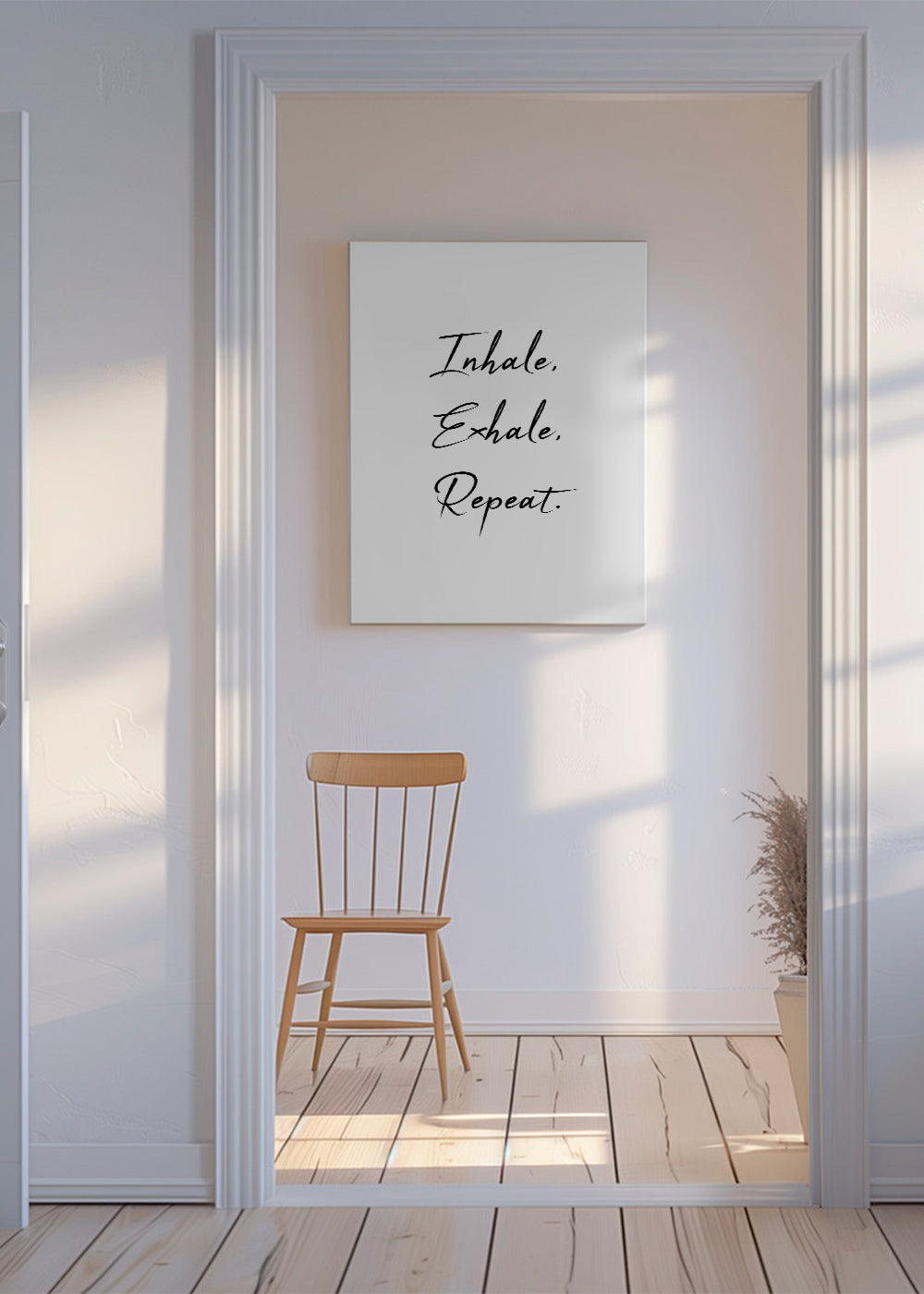 Relaxující design s typografickou frází