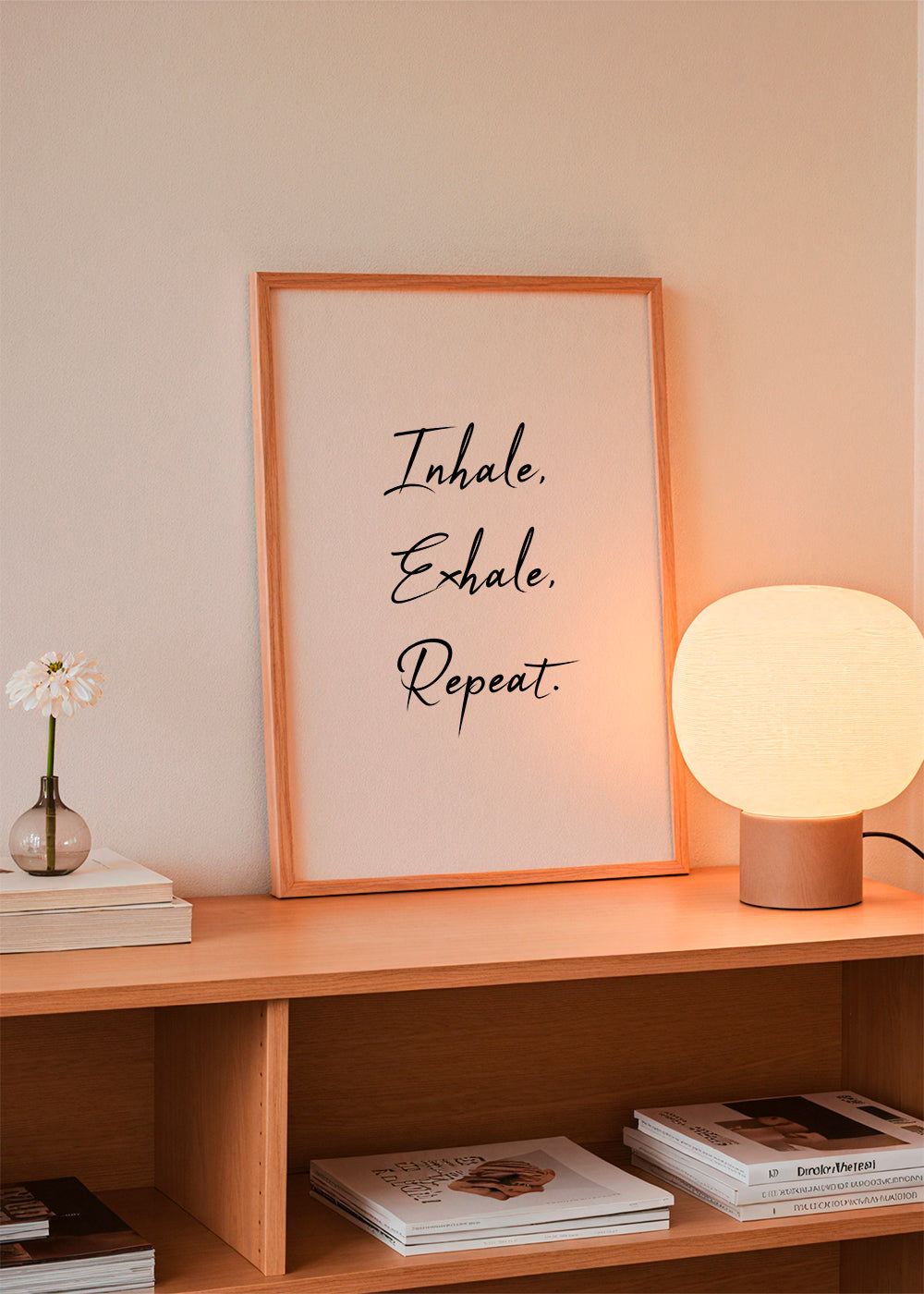 Relaxující design s typografickou frází