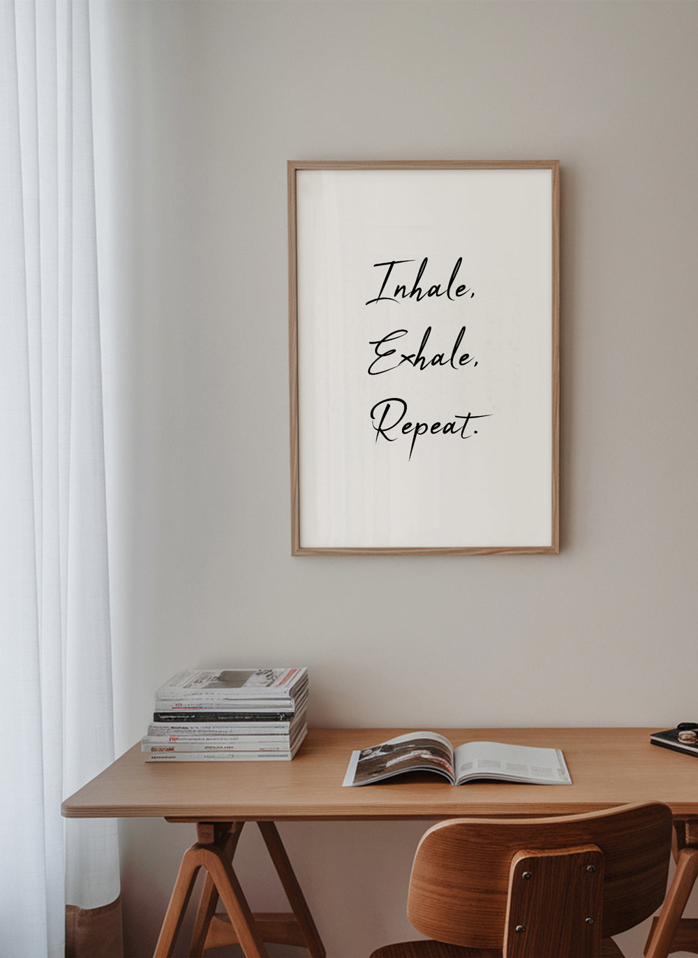 Relaxující design s typografickou frází
