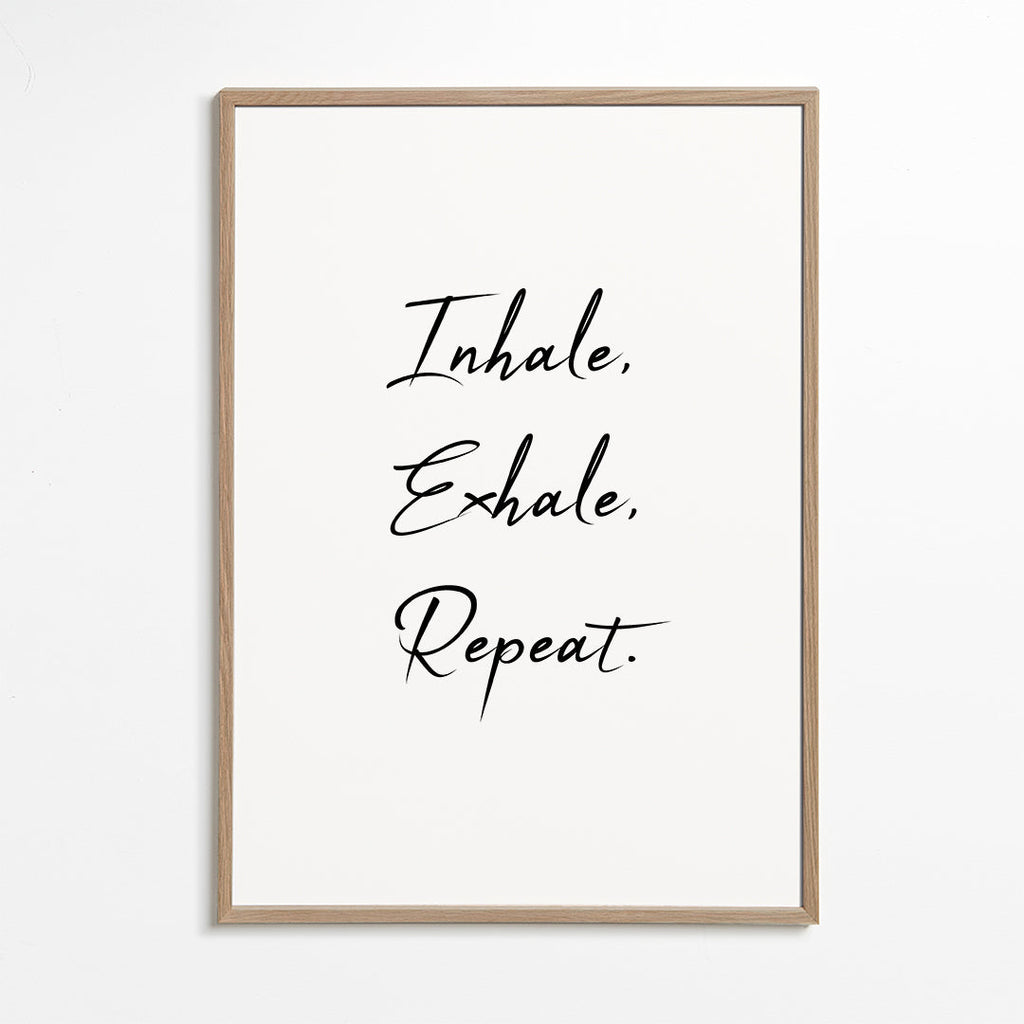 Relaxující design s typografickou frází