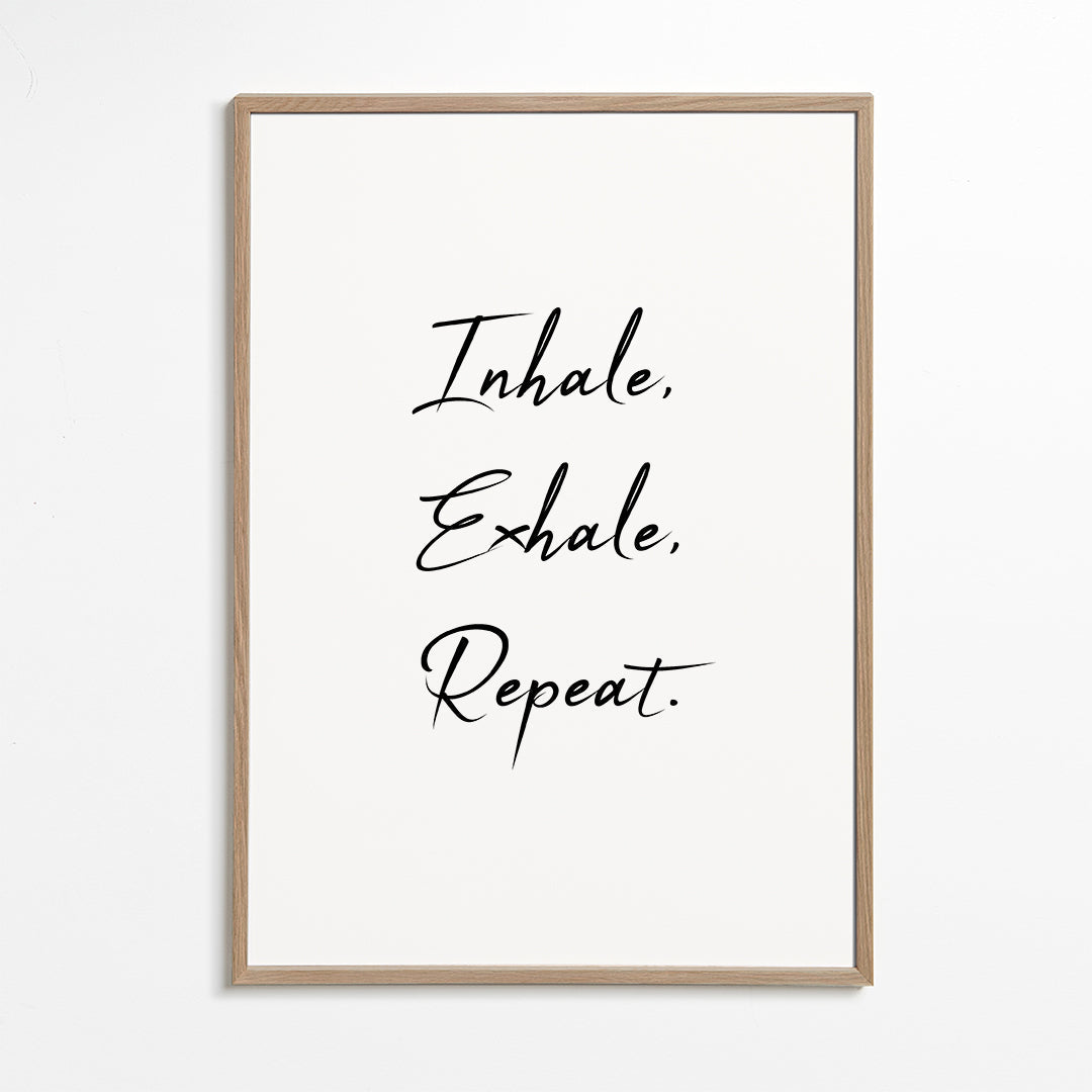Relaxující design s typografickou frází