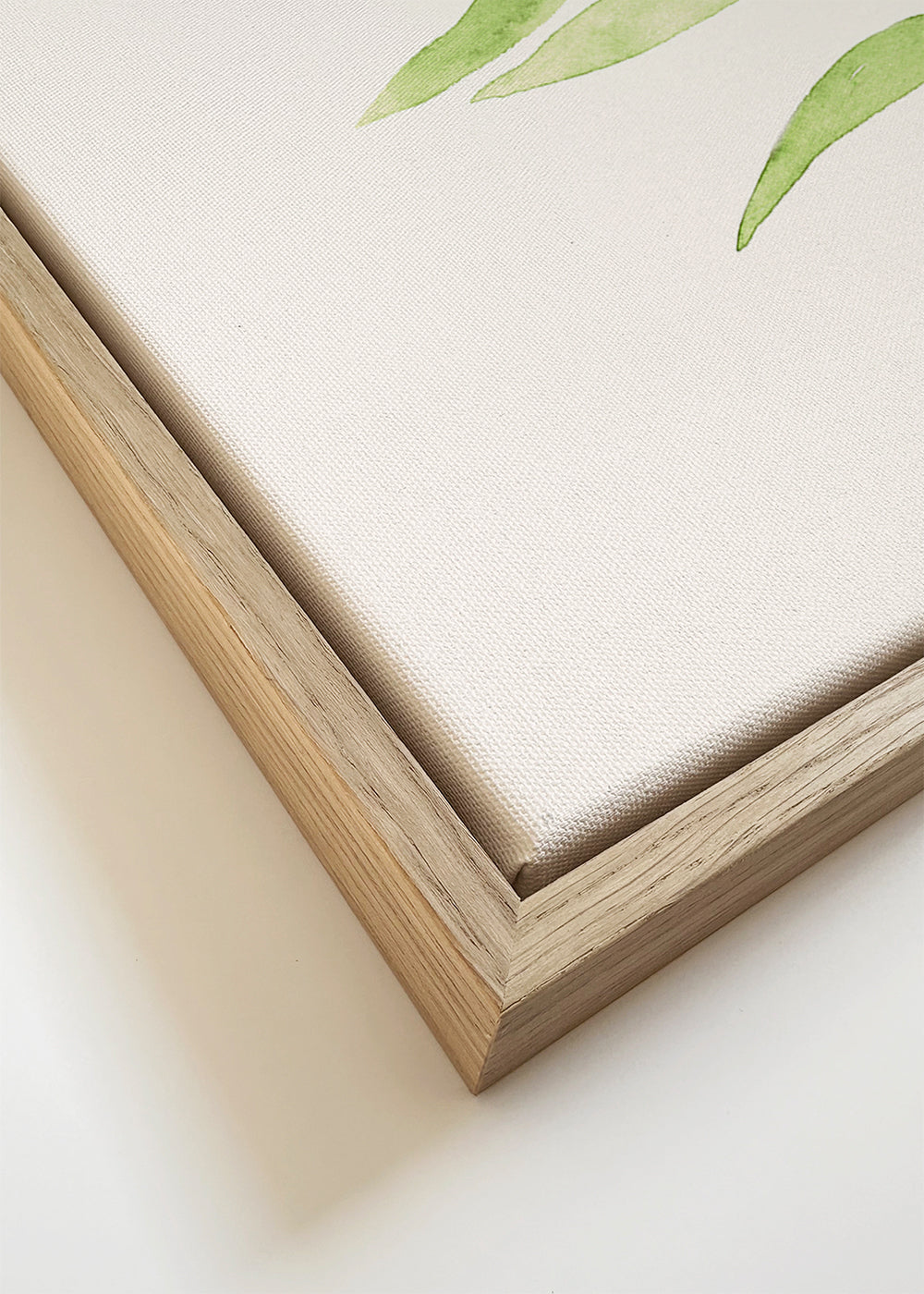 Botanický plakát: minimalistická zelená větvička