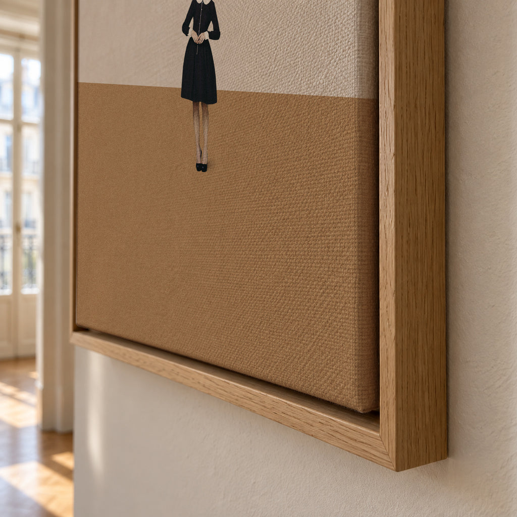 Obvious imperfections - Framed canvas detail