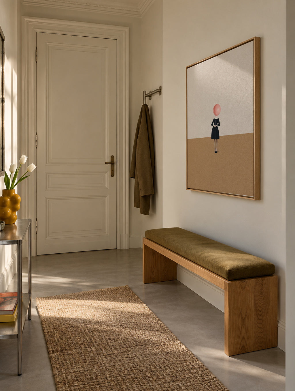 Obvious imperfections - Framed canvas in an interior