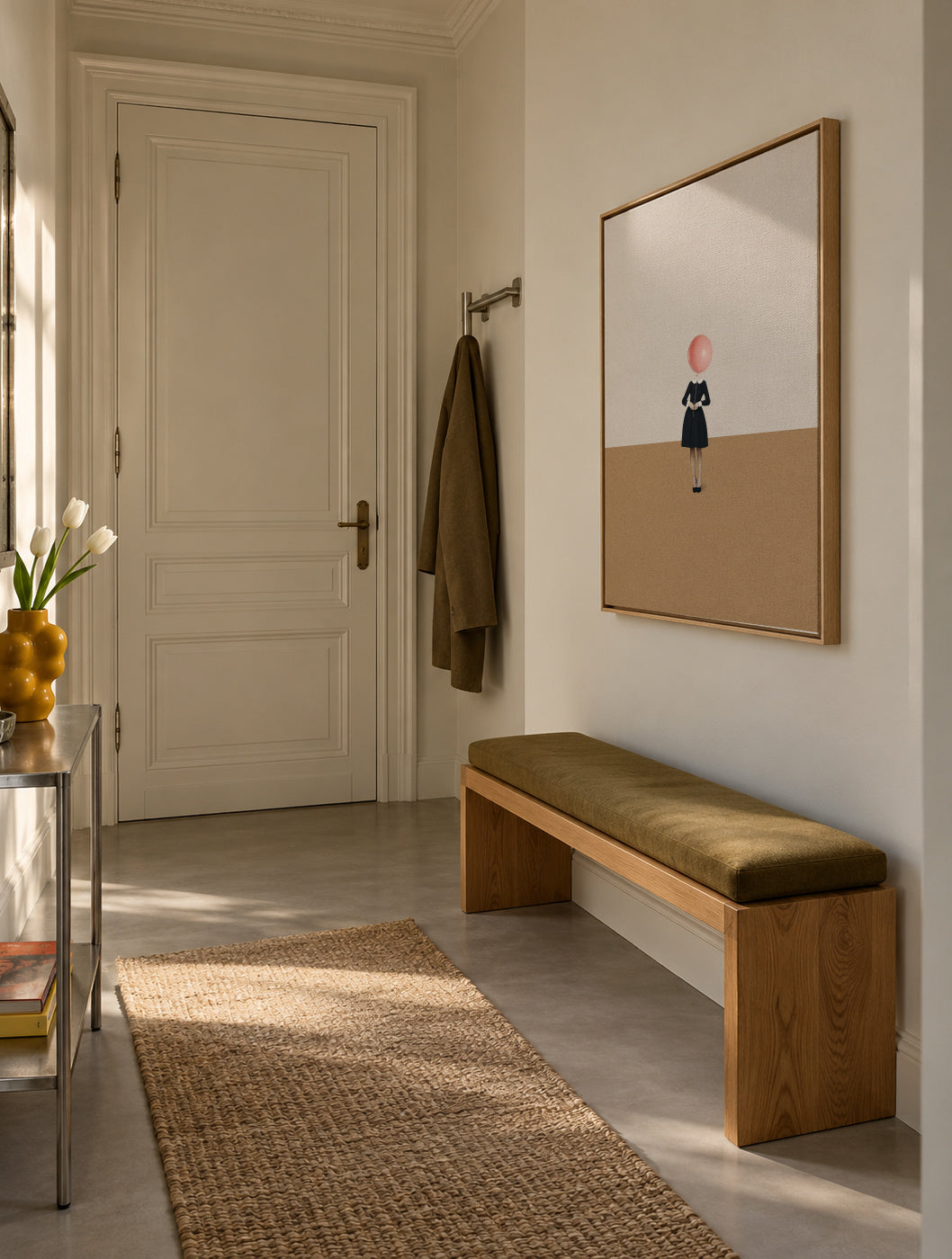 Obvious imperfections - Framed canvas in an interior