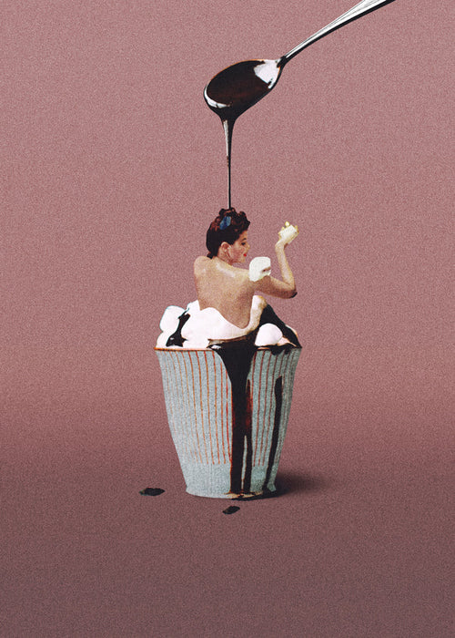 Obraz do kuchyně surrealistický cupcake