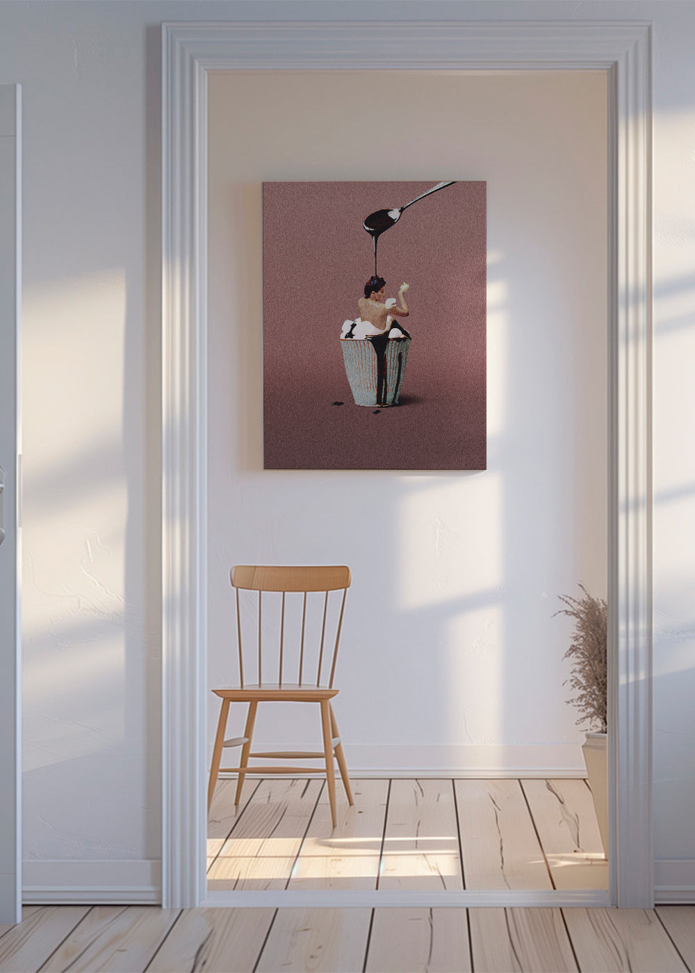 Obraz do kuchyně surrealistický cupcake