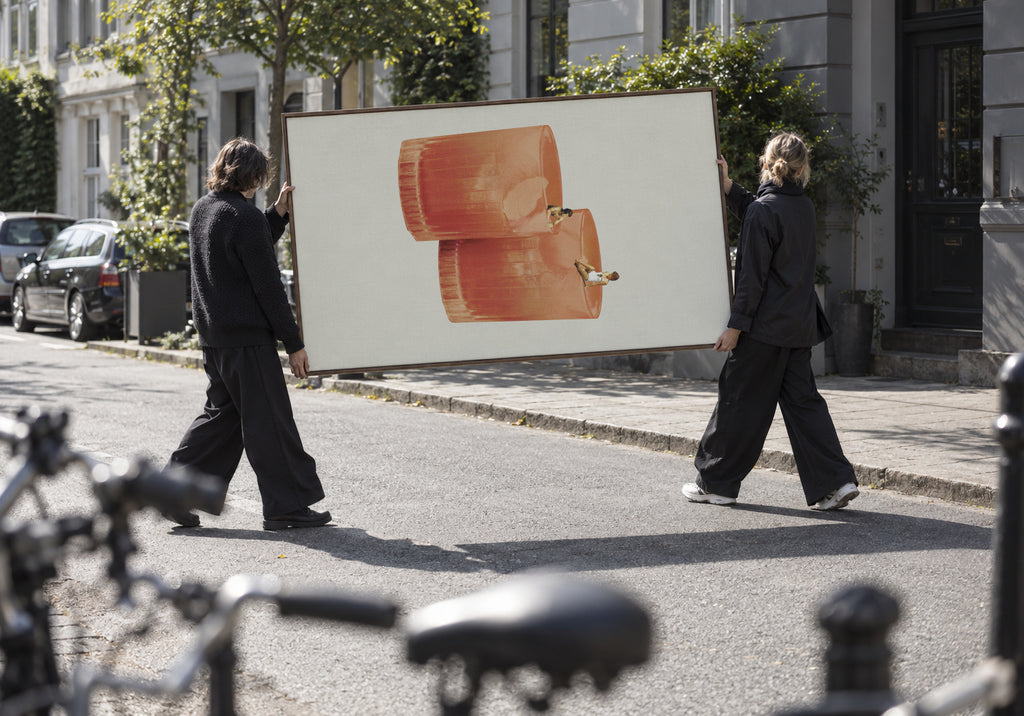 Holiday in a glass 3 - Framed canvas in an interior