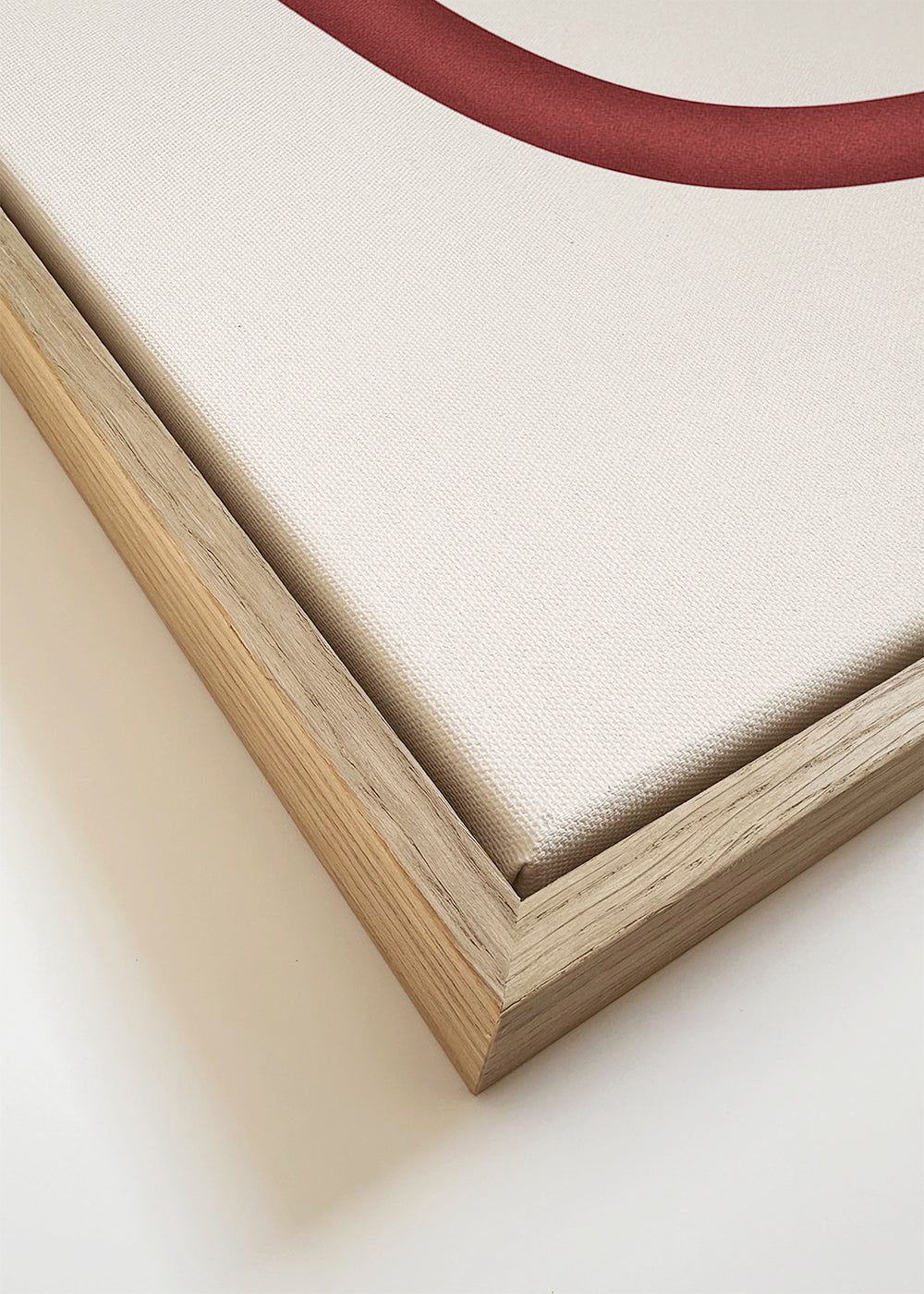 Minimalistická ilustrace červeného kruhu
