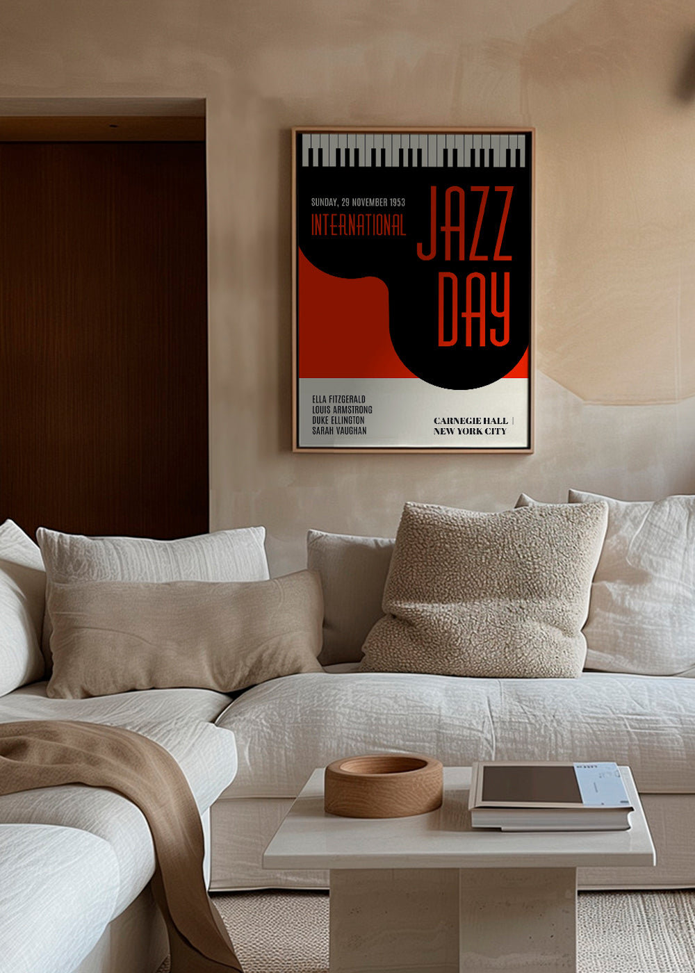 Vintage plakát Jazz Day typografický