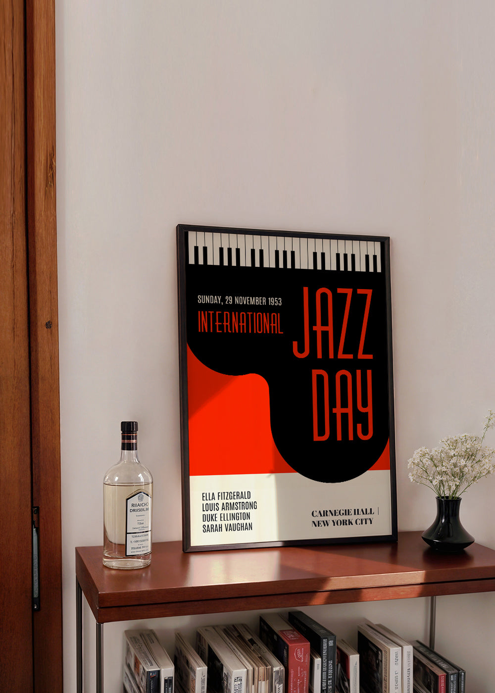 Vintage plakát Jazz Day typografický