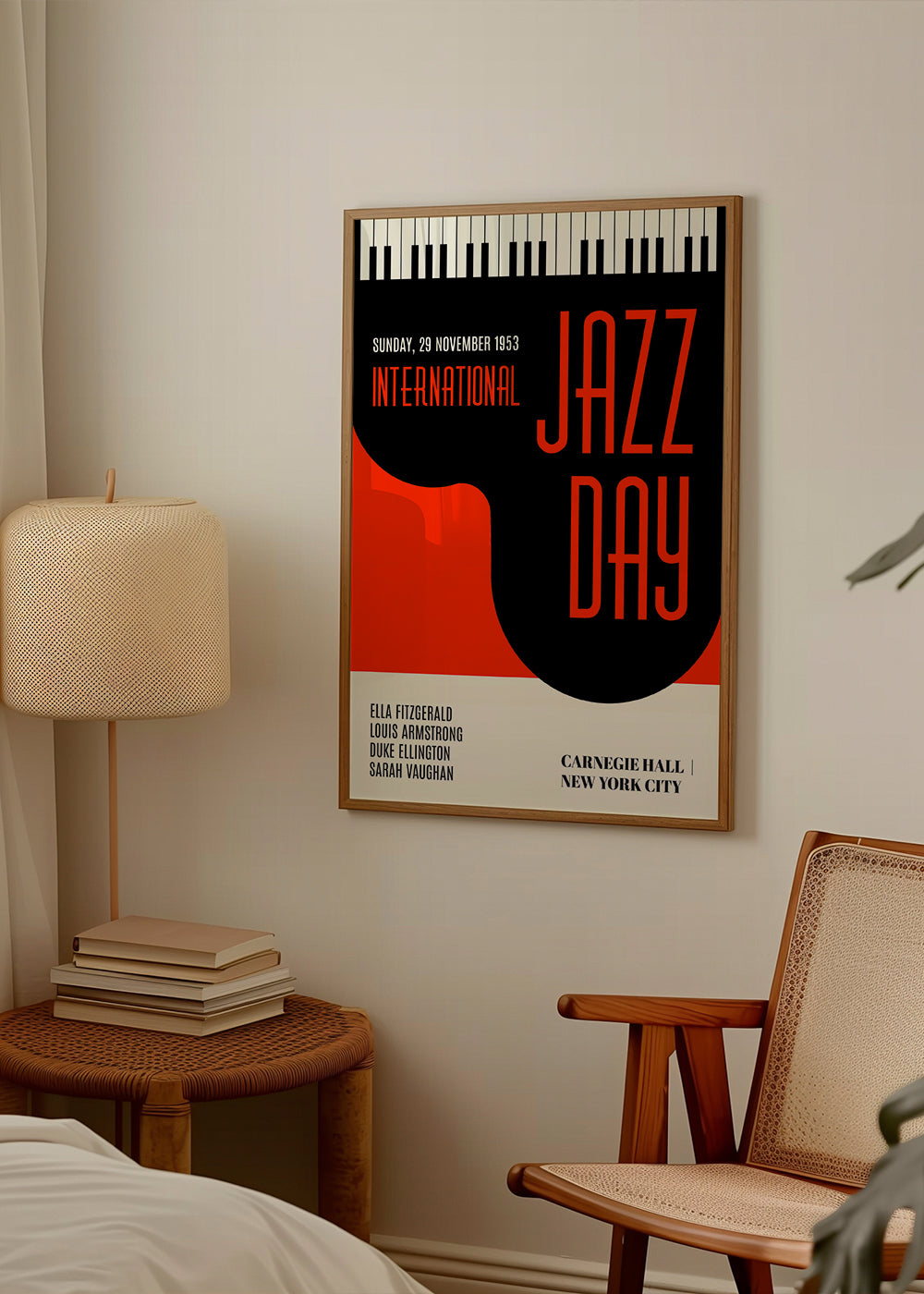 Vintage plakát Jazz Day typografický