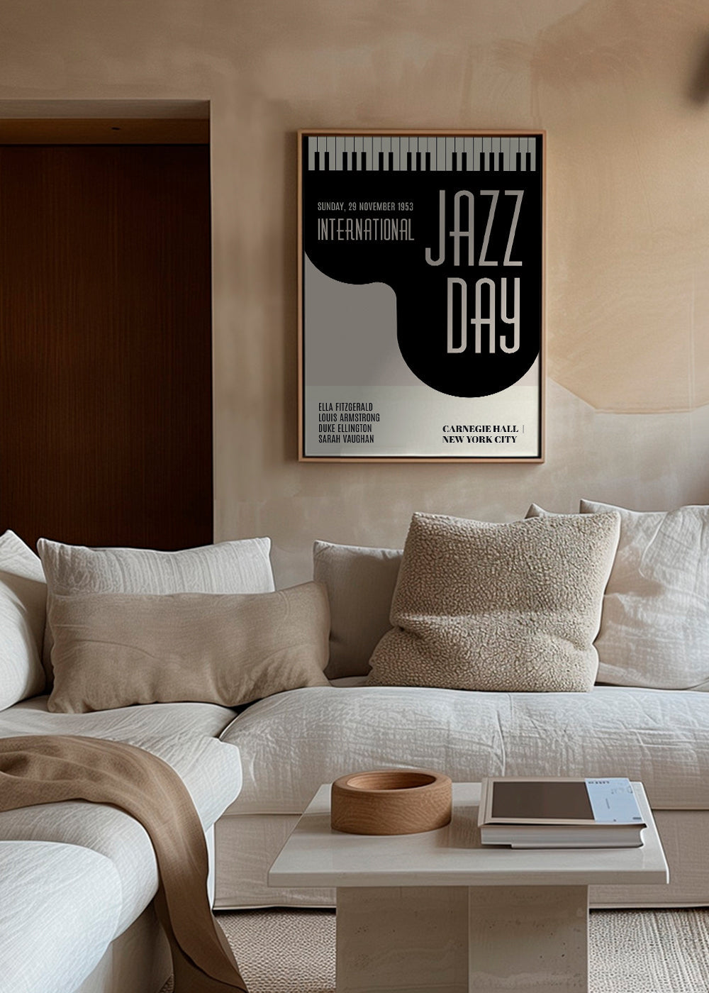 Vintage Jazz plakát s klávesami