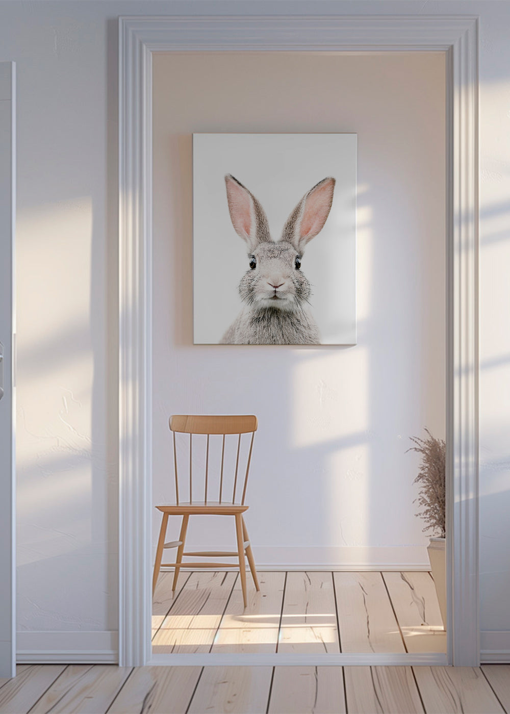 Obraz zajíce minimalistický záběr