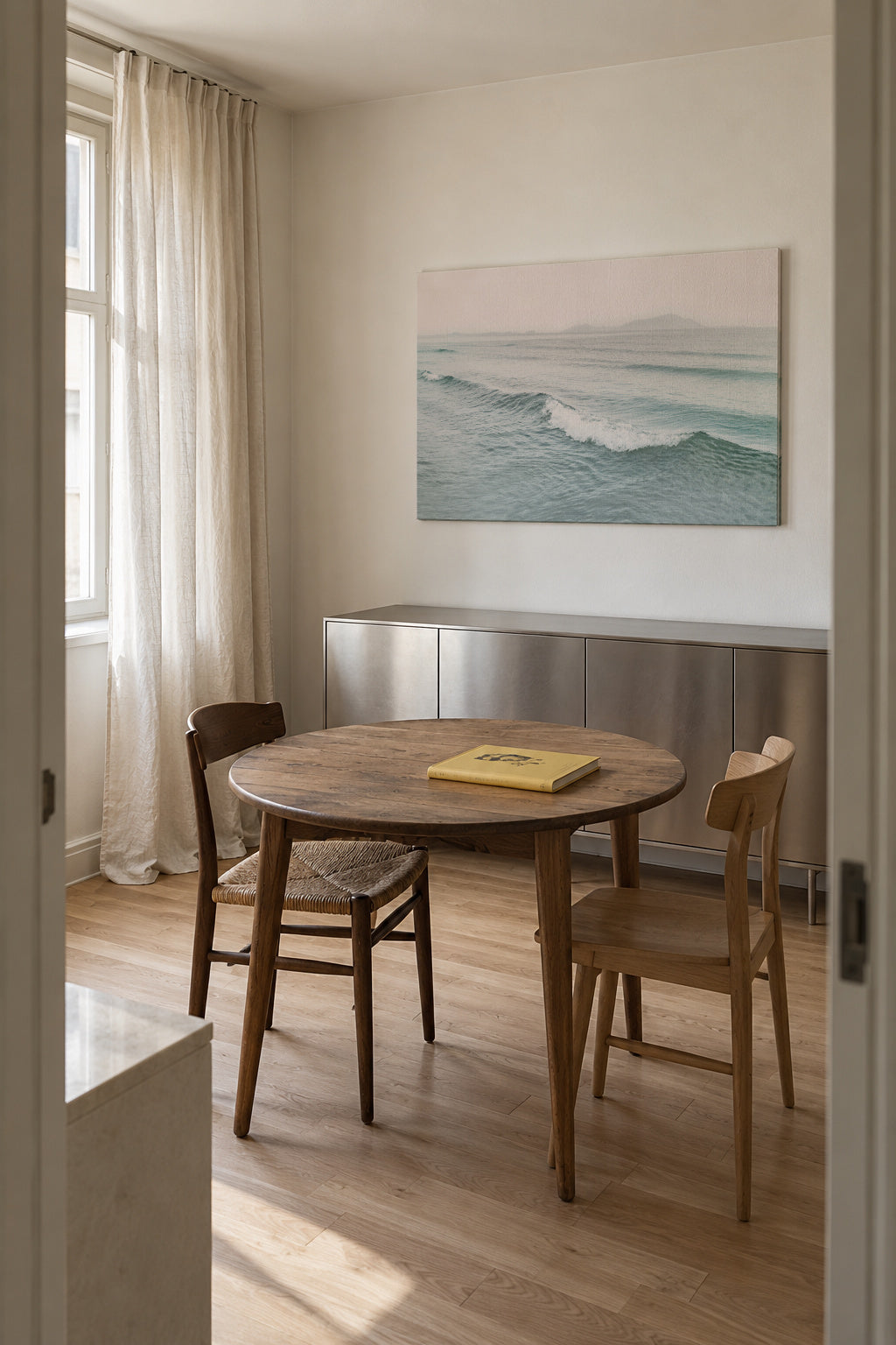 Wave - Unframed canvas in an interior