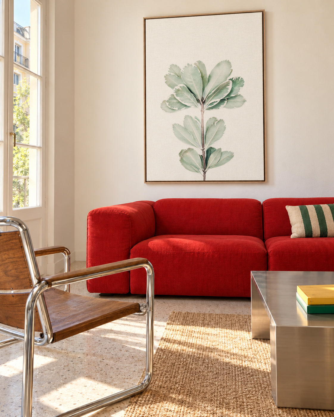 Foliage - Framed canvas in an interior