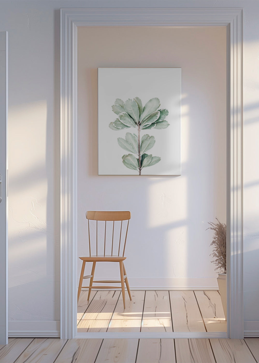 Botanický plakát s izolovanou větvičkou