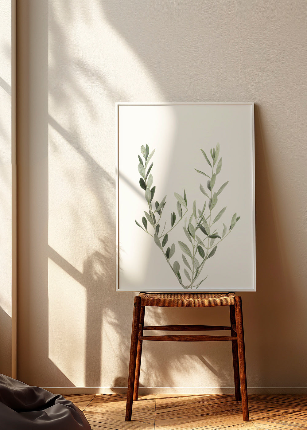 Botanický plakát olivová větvička minimal