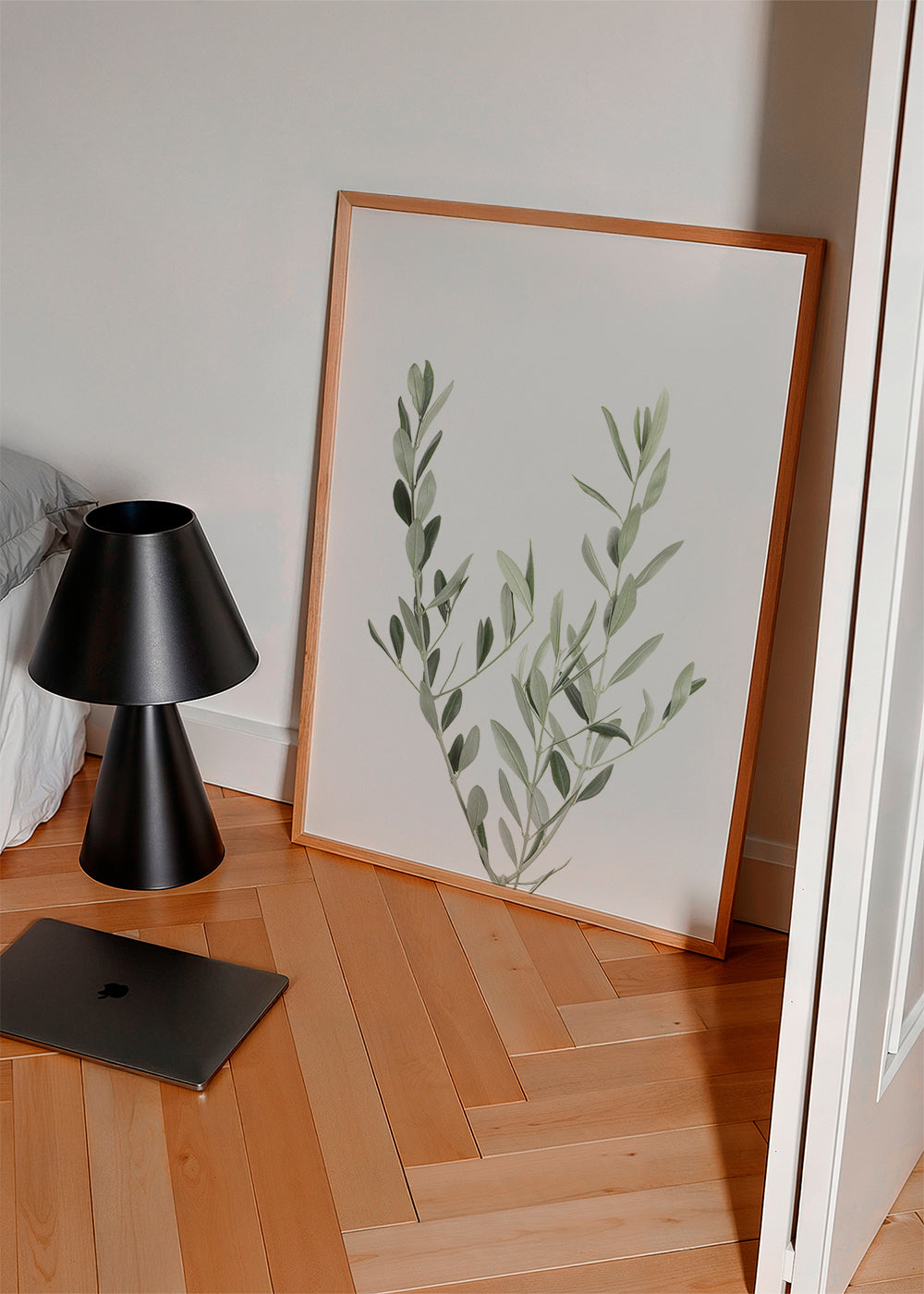Botanický plakát olivová větvička minimal