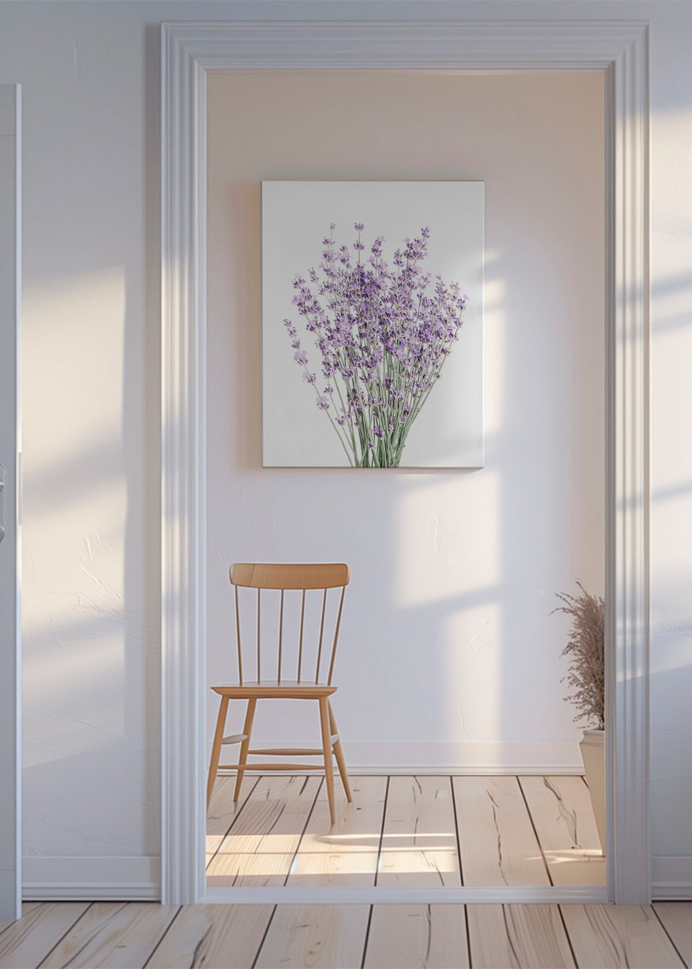 Botanický plakát: kytice levandule