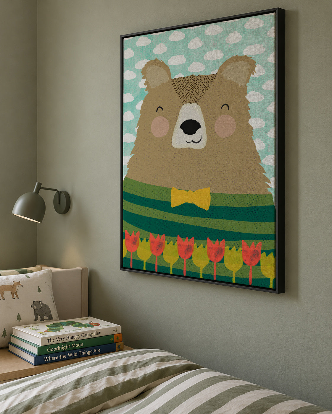 Bruno - Framed canvas in an interior