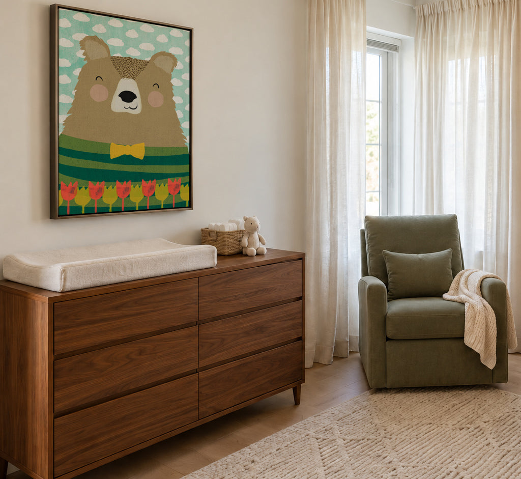 Bruno - Framed canvas in an interior