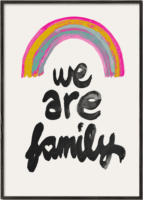 Ilustrace 'We are family' malovaná duha