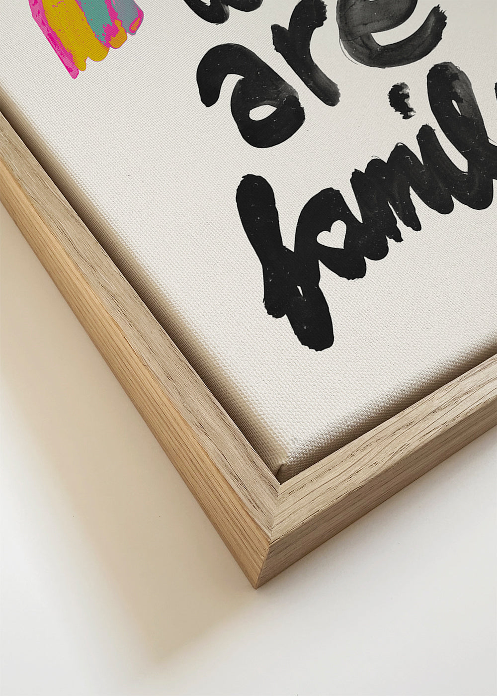 Ilustrace 'We are family' malovaná duha