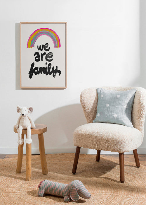 Ilustrace 'We are family' malovaná duha