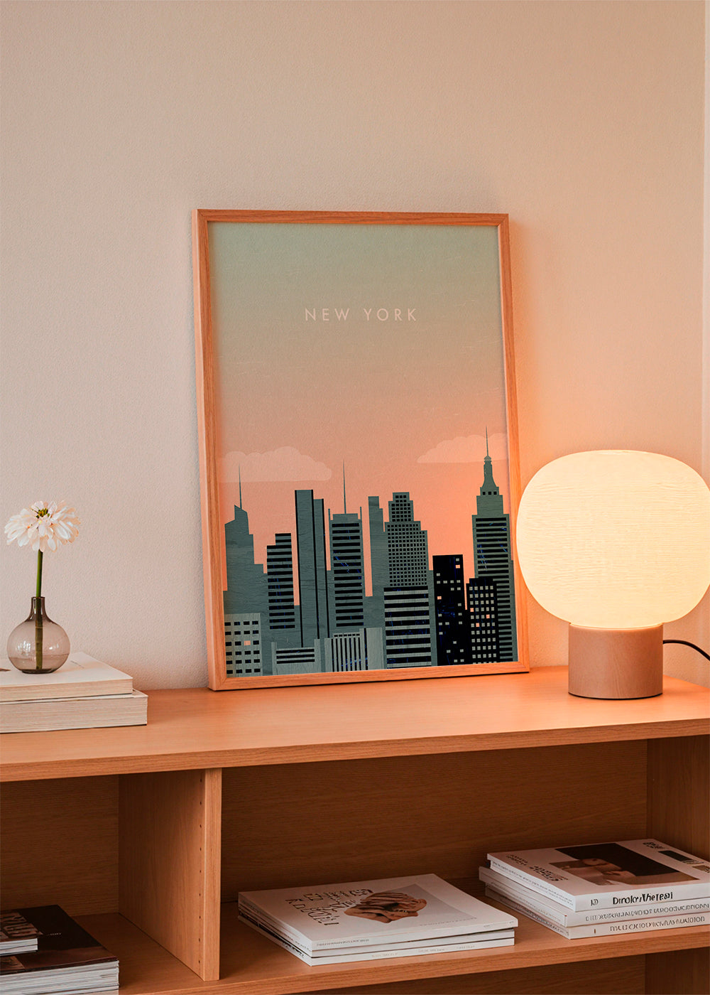 Plakát z města New York skyline ilustrace