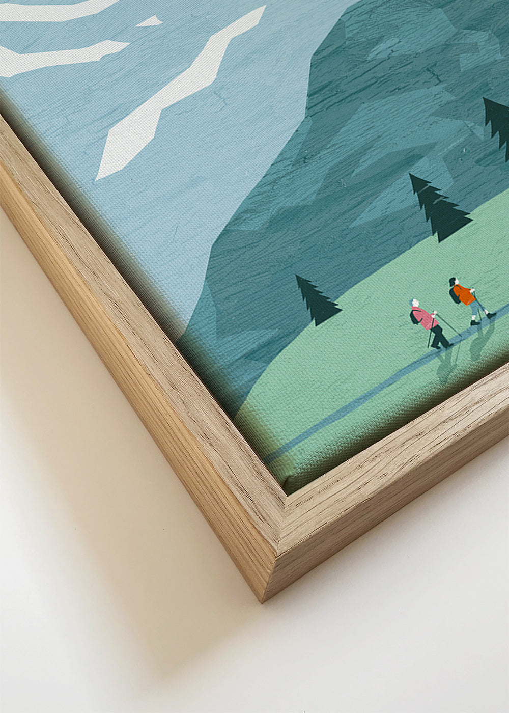 Obraz krajiny Allgäu ilustrace