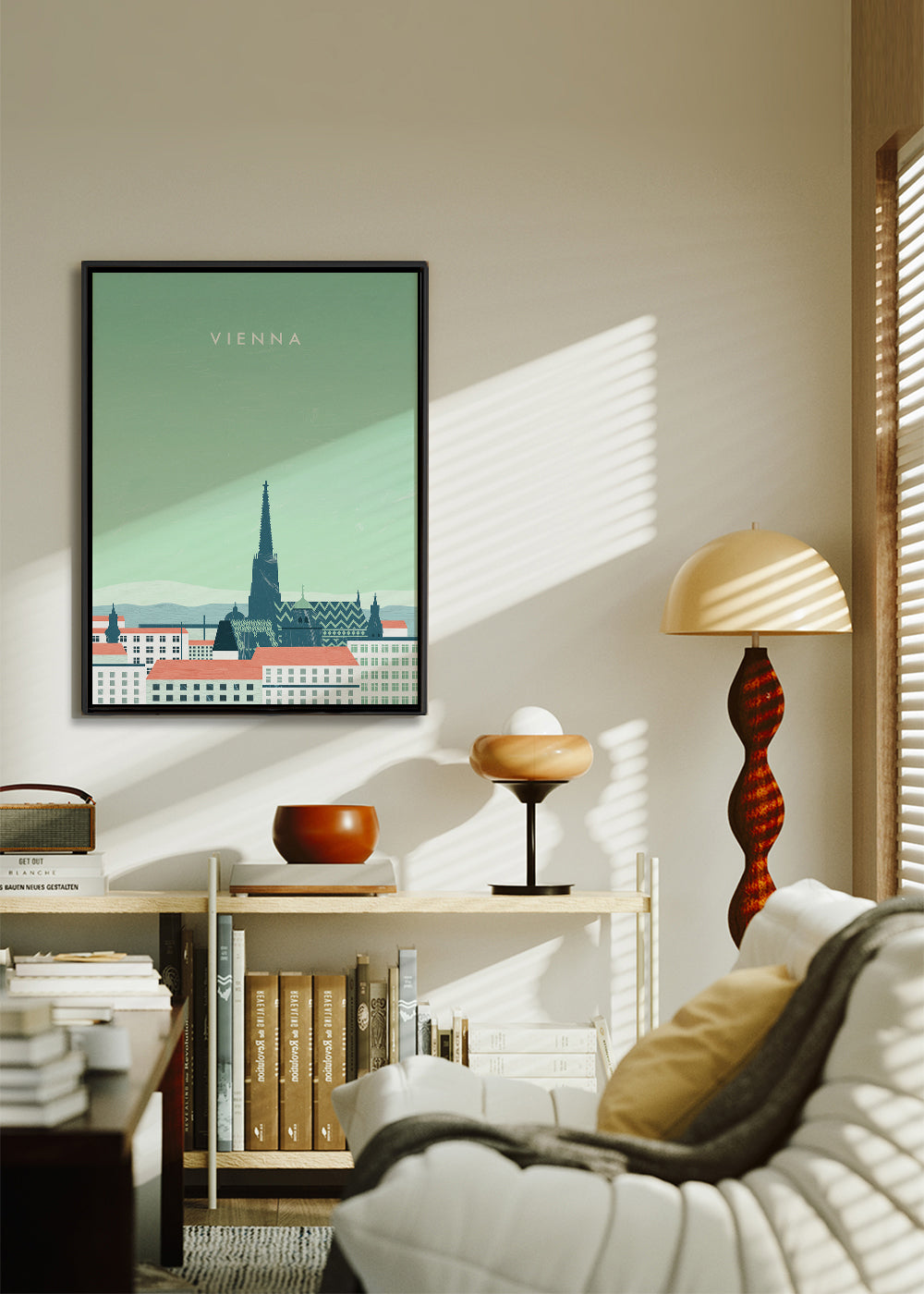 Obraz do kuchyně Vienna stylizovaná v pastelových tónech