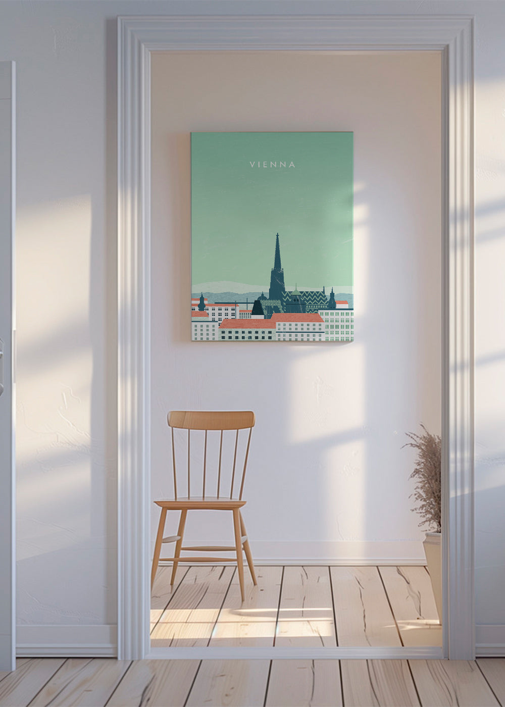 Obraz do kuchyně Vienna stylizovaná v pastelových tónech