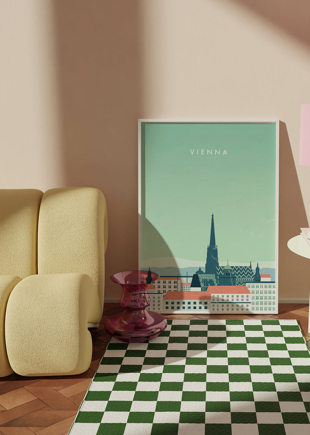 Obraz do kuchyně Vienna stylizovaná v pastelových tónech